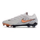 Chuteira de Campo NIKE Phantom GX II Elite LV8 FG Cinza/Laranja