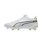 Chuteira de Campo Puma King Ultimate FG Branco/Azul