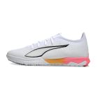 Chuteira PUMA Ultra 5 Pro Cage Society Branco/Laranja