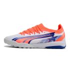 Chuteira Puma Ultra Ultimate Society Laranja/Azul/Branco