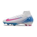 Chuteira de Campo NIKE Air Zoom Superfly 10 Elite FG Branco/Azul/Rosa