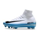 Chuteira de Campo NIKE Mercurial Superfly 5 FG Branco/Azul