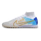 Chuteira NIKE Air Zoom Mercurial Superfly 9 Elite Society Branco/Azul