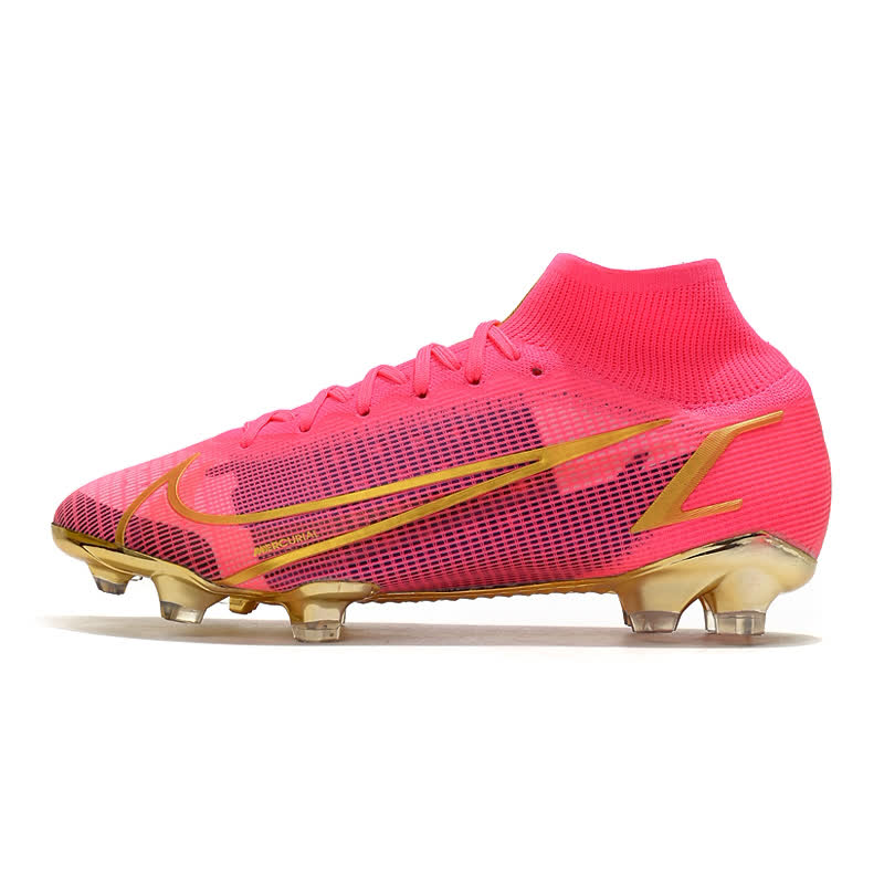 Chuteira Campo NIKE Mercurial Superfly 8 FG Elite Rosa Dourado