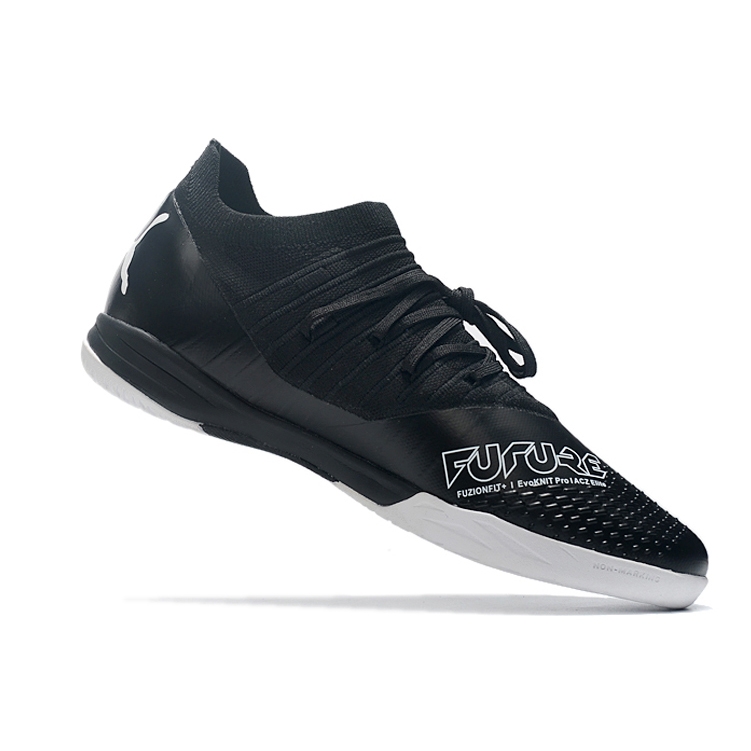 Chuteira PUMA Future Z 1.3 Pro Cage Futsal Preto Branco