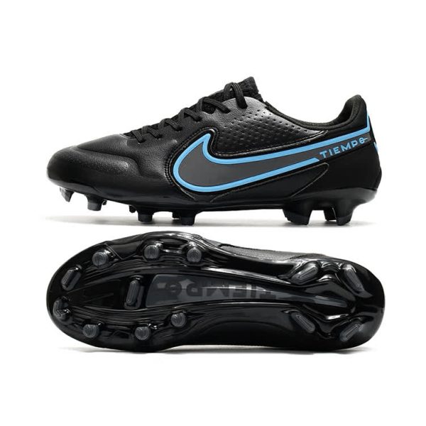 Chuteira Campo NIKE Tiempo Legend 9 Elite FG Black Pack
