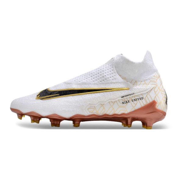 Chuteira Campo NIKE Phantom GX Elite DF FG United Golden