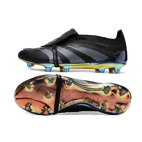 Chuteira Campo ADIDAS Predator Elite Tongue FG Black Pack