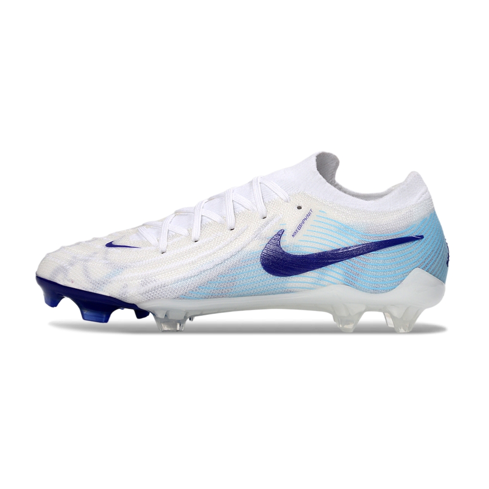 Nike Phantom GT スパイク ホワイト/ブルー Chuteira Campo NIKE Phantom GX II Elite LV8 FG Branco Azul