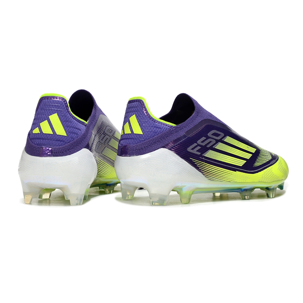 adidas F50 Elite AG 26.0 紫/緑 Chuteira Campo ADIDAS F50 Elite LL FG Roxo Verde