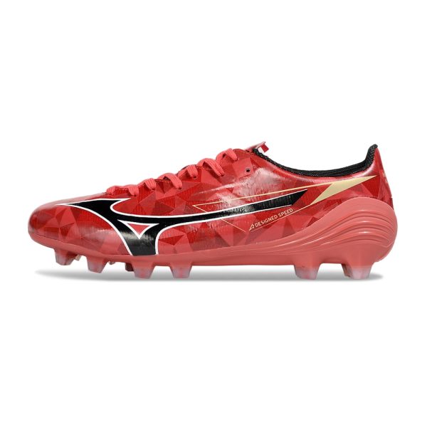 Chuteira Campo Mizuno Alpha II Made in Japan Ruby