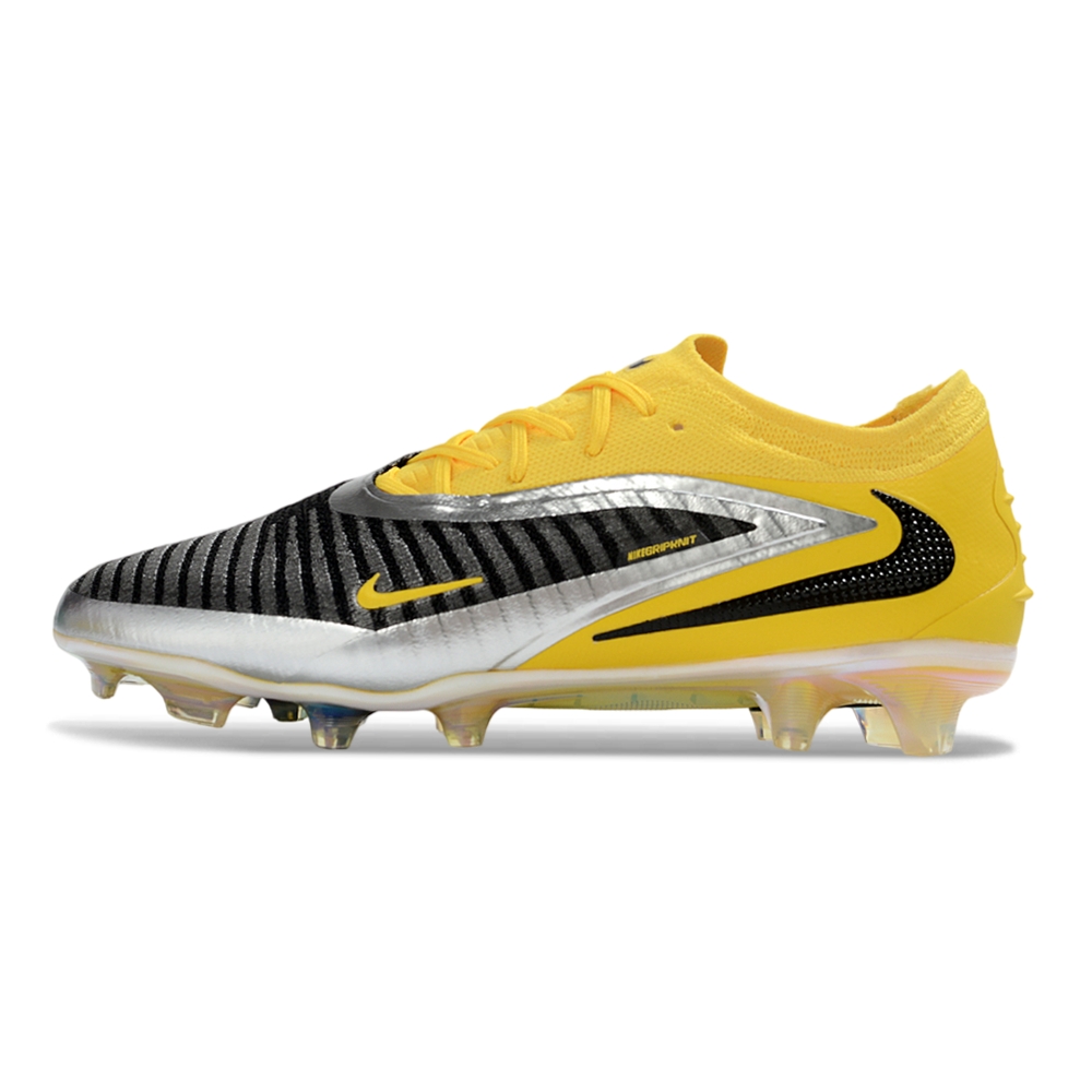 Chuteira Campo NIKE Phantom 6 Elite Low FG Amarelo Preto