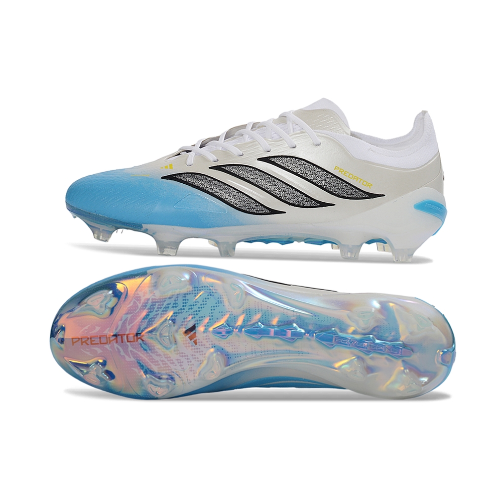 Chuteira Campo ADIDAS Predator Elite 26 FG Branco Azul