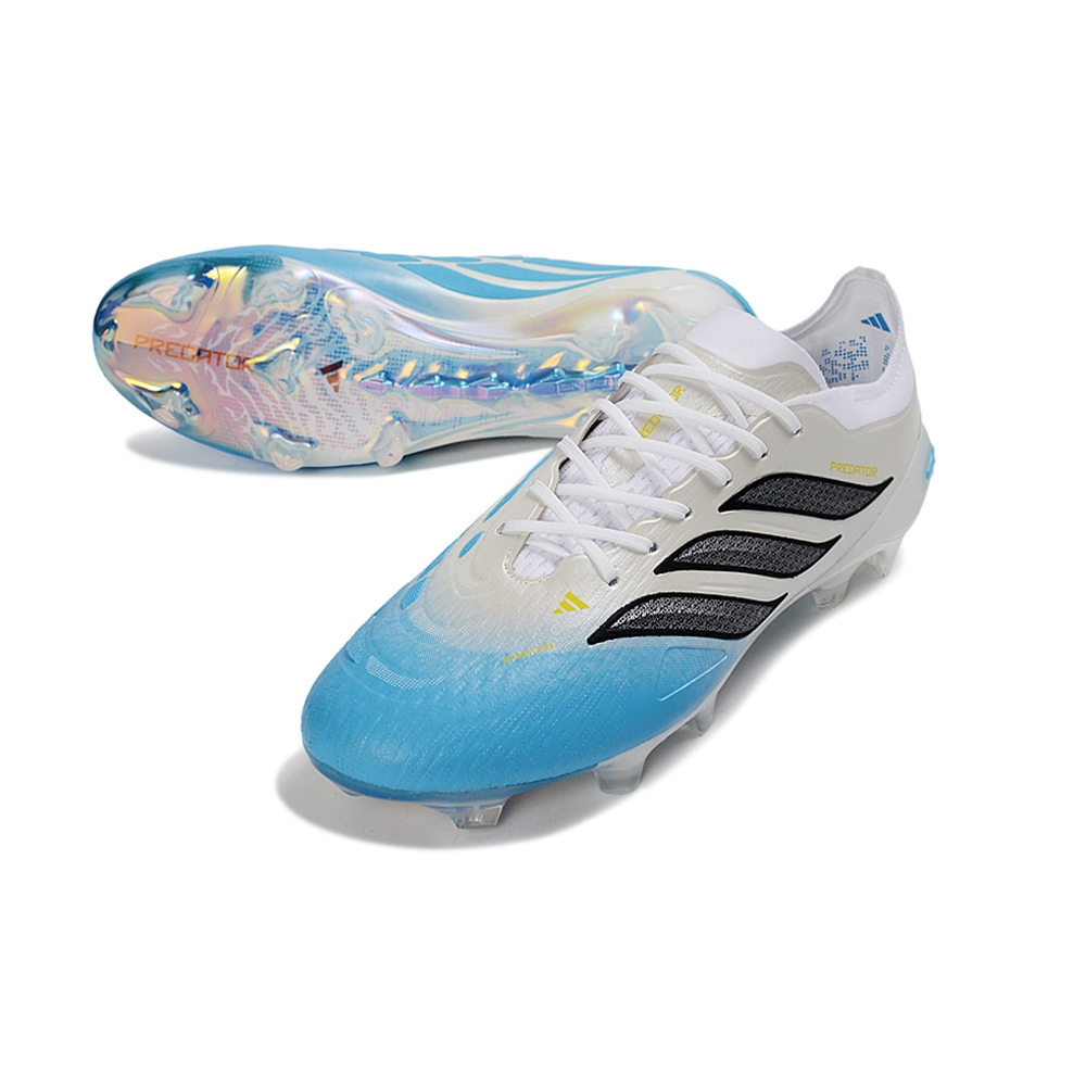 Chuteira Campo ADIDAS Predator Elite 26 FG Branco Azul