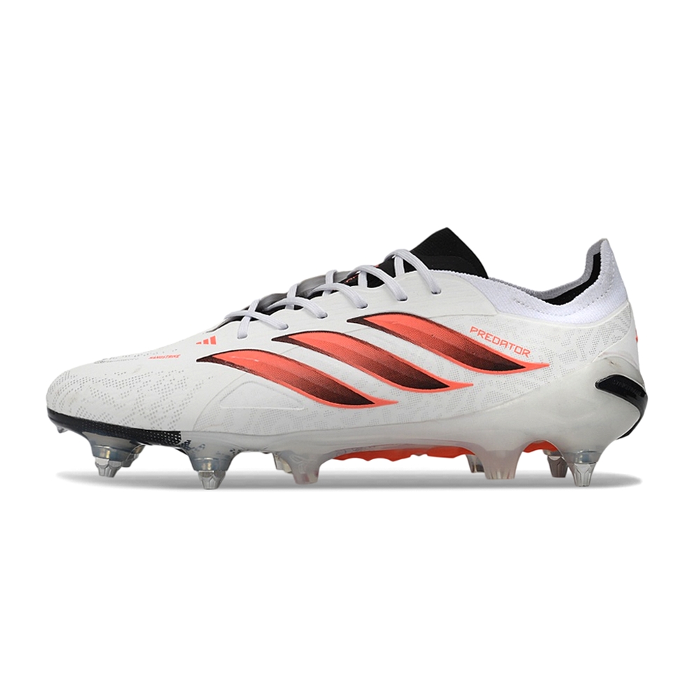 Chuteira Campo ADIDAS Predator Elite 26 SG Branco Laranja