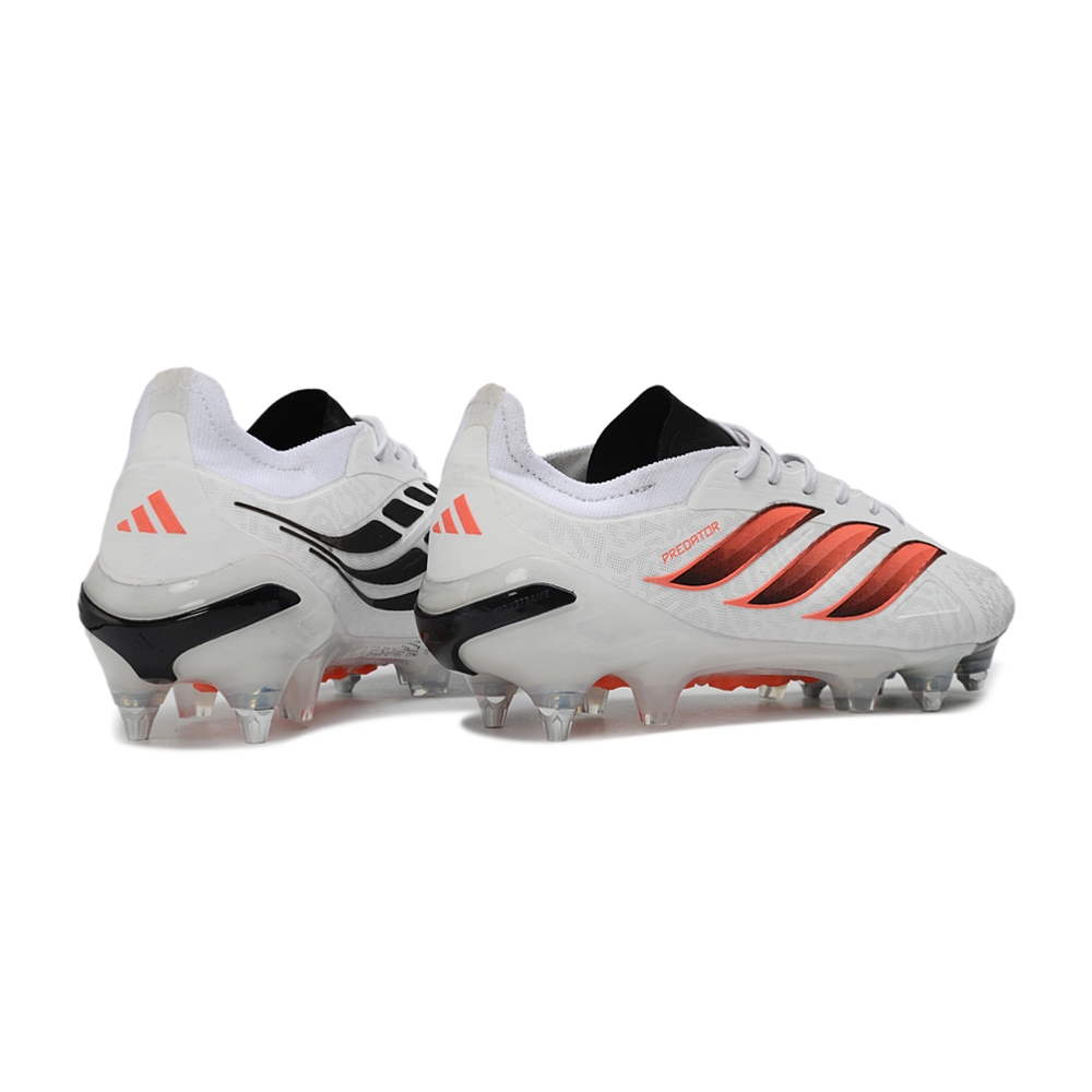 Chuteira Campo ADIDAS Predator Elite 26 SG Branco Laranja