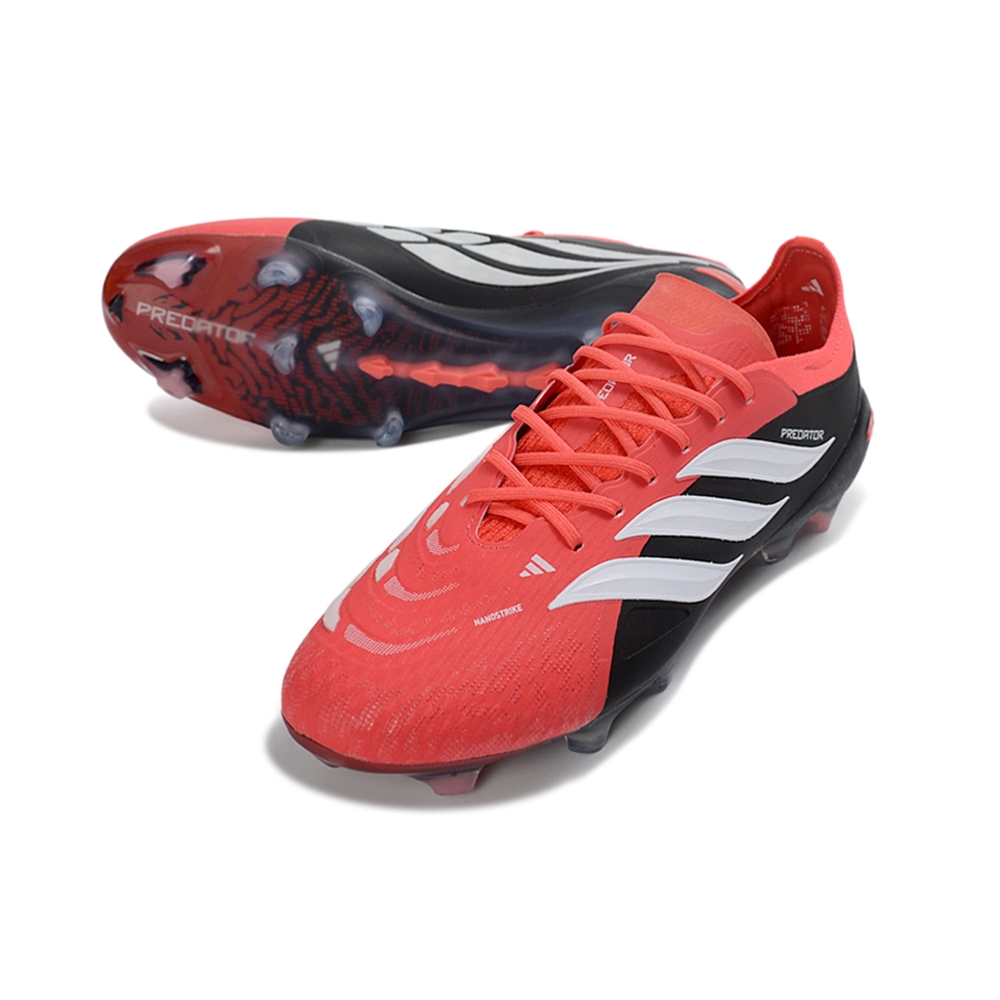 Chuteira Campo ADIDAS Predator Elite 26 FG Preto Vermelho