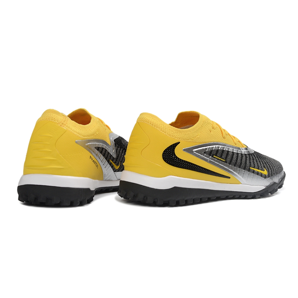 Chuteira Society Nike Phantom ReactX 6 Elite Preto Amarelo