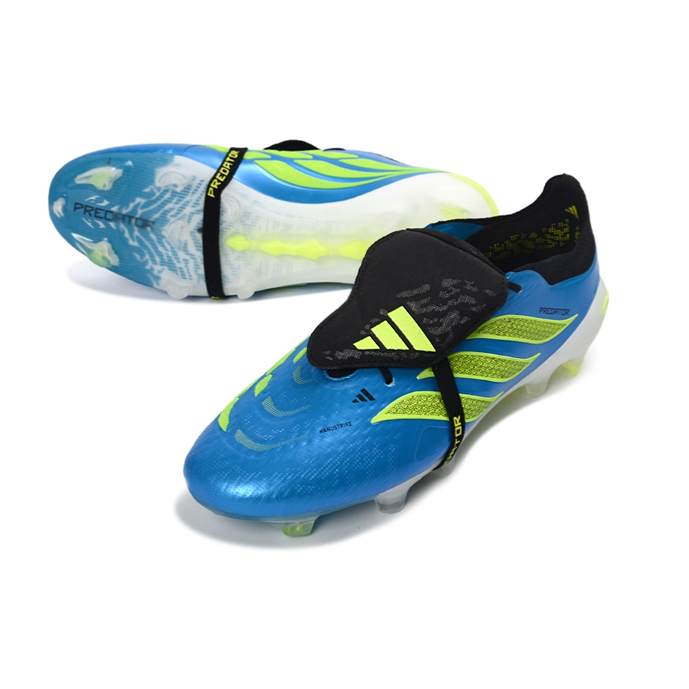 Chuteira Campo ADIDAS Predator Elite Tongue 26 FG Azul Amarelo