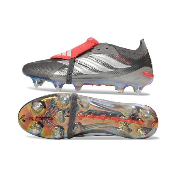 Chuteira Campo ADIDAS Predator Elite Tongue 26 SG Finishers Steel