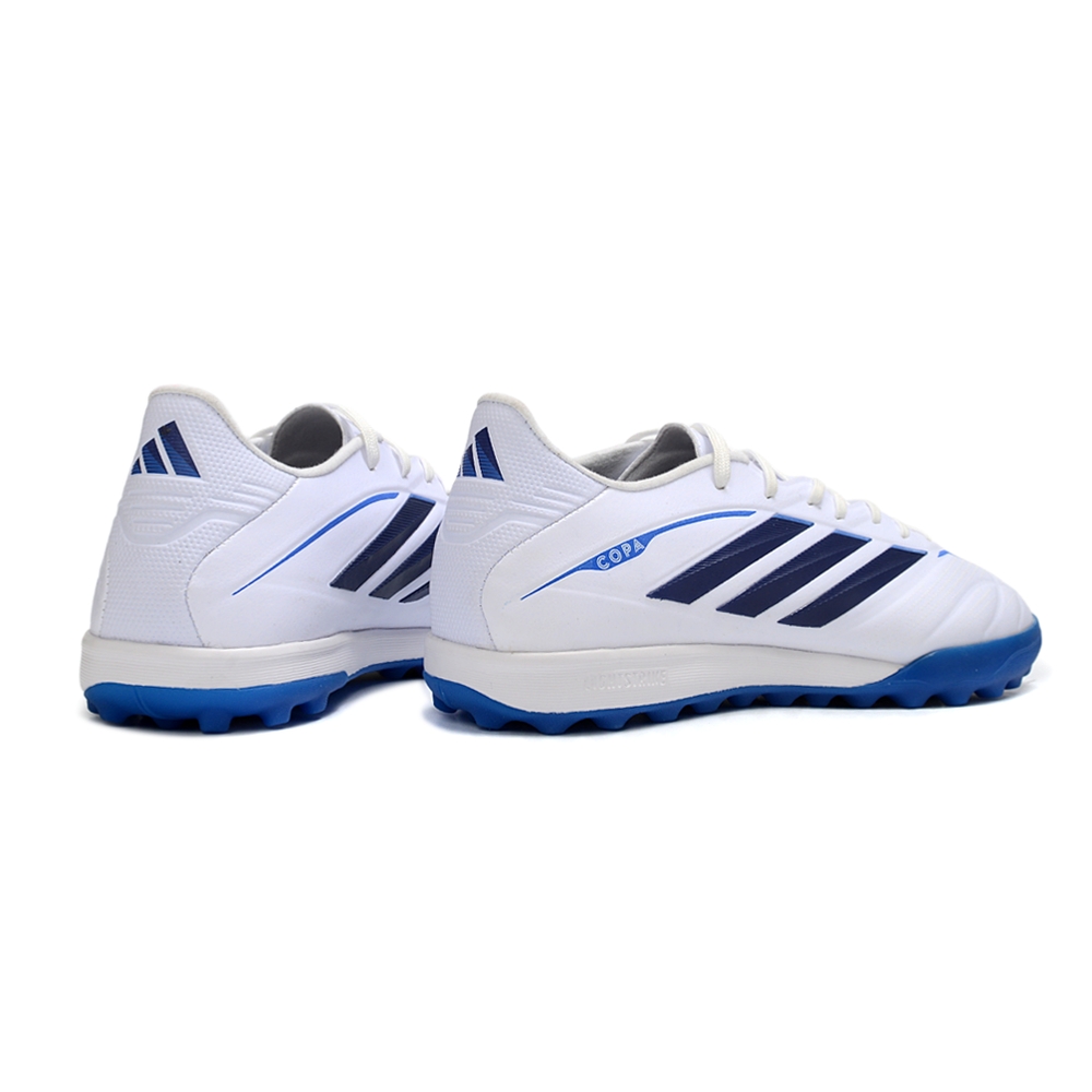 Chuteira Society ADIDAS Copa Pure IV Pro Branco Azul Chaos vs Control