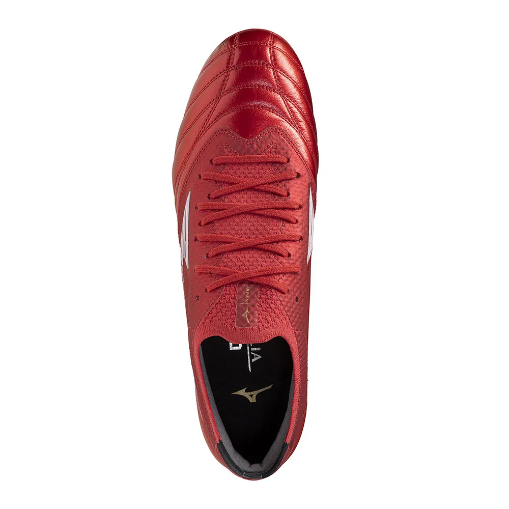 Chuteira Campo Mizuno Morelia Neo IV Japan SG Vermelho