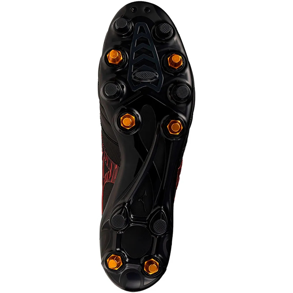 Chuteira Campo Mizuno Morelia Neo IV Japan SG Preto Vermelho