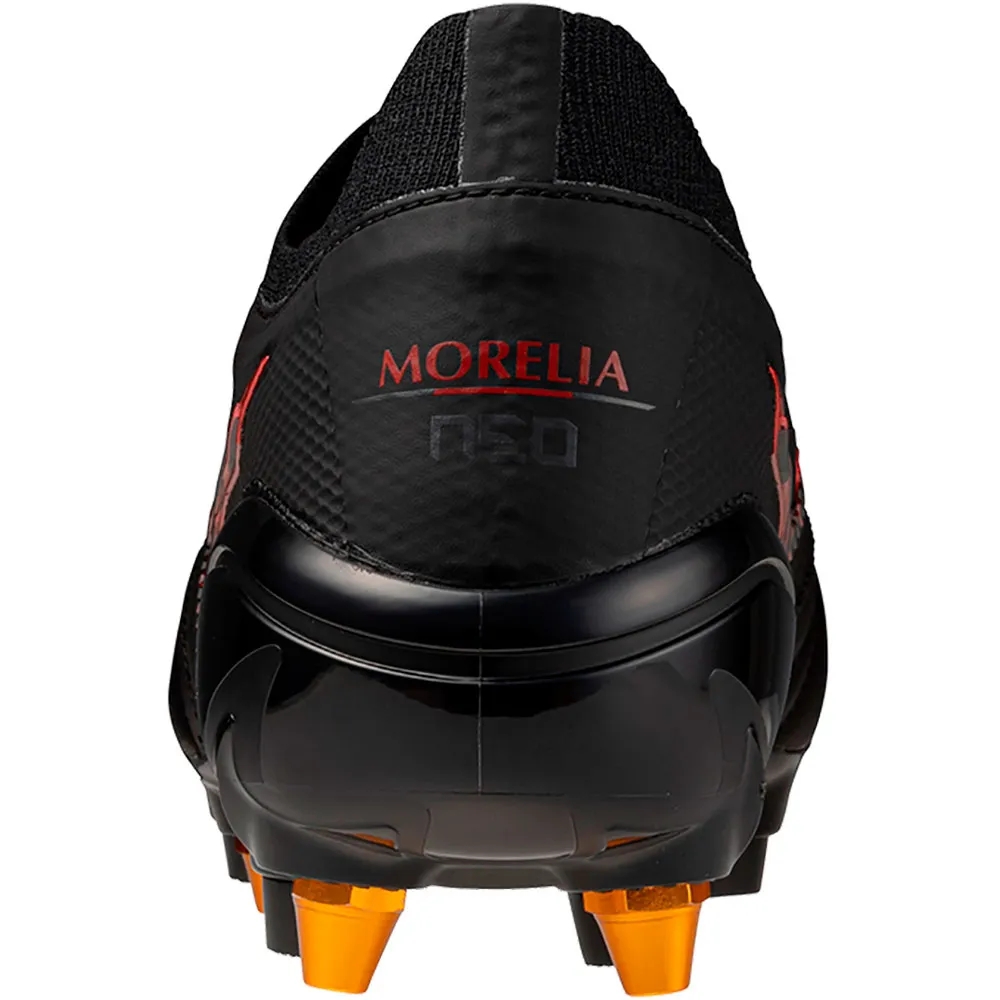 Chuteira Campo Mizuno Morelia Neo IV Japan SG Preto Vermelho