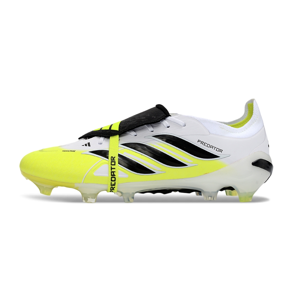 Chuteira Campo ADIDAS Predator Elite Tongue 26 FG Amarelo Branco