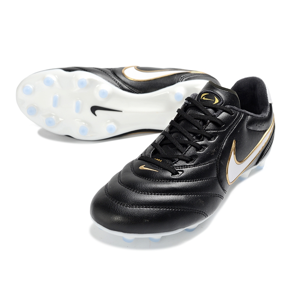 Chuteira Campo Nike Tiempo Ligera Pro Preto Branco