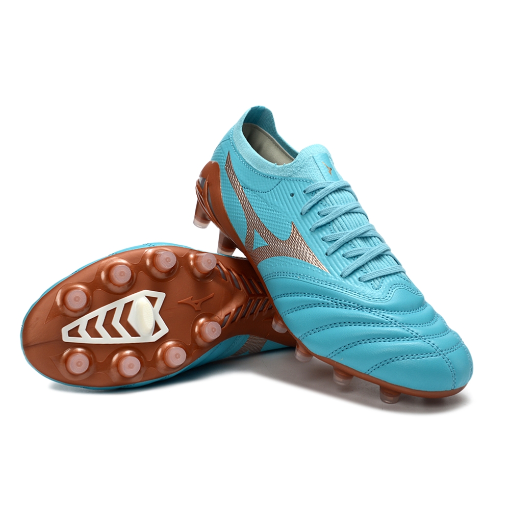 Mizuno Morelia Neo Ⅳ Chuteira Campo Mizuno Morelia Neo IV Japan Azul Marrom