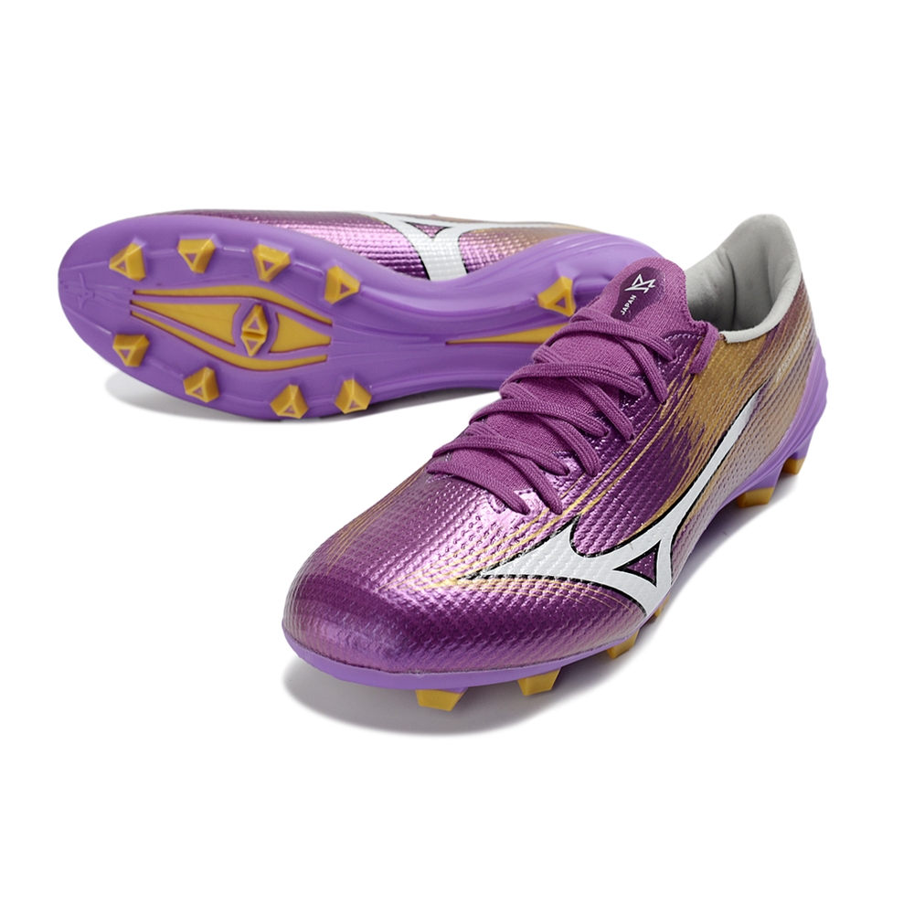 Chuteira Campo Mizuno Alpha III Made in Japan Roxo