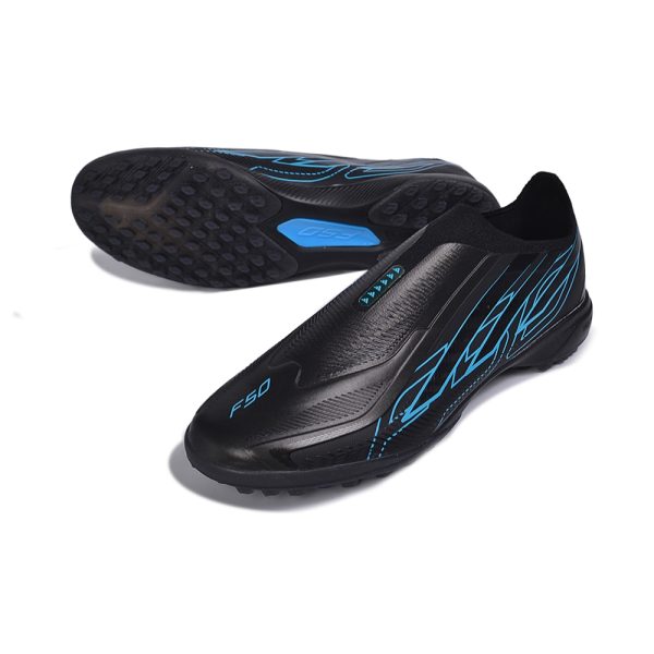 Chuteira Society ADIDAS F50 Sem Cadarço Hyperfast Pro Black Pack