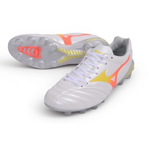 Chuteira Campo Mizuno Morelia 4 Neo FG Prism White