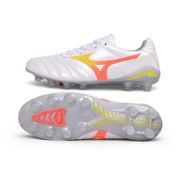 Chuteira Campo Mizuno Morelia 4 Neo FG Prism White
