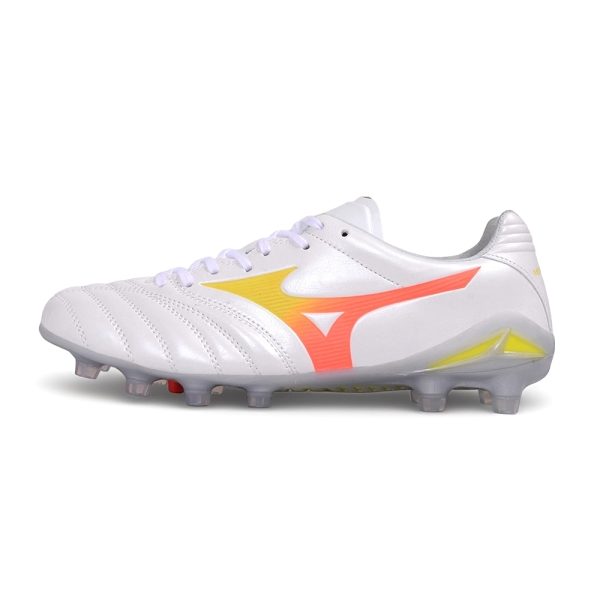 Chuteira Campo Mizuno Morelia 4 Neo FG Prism White